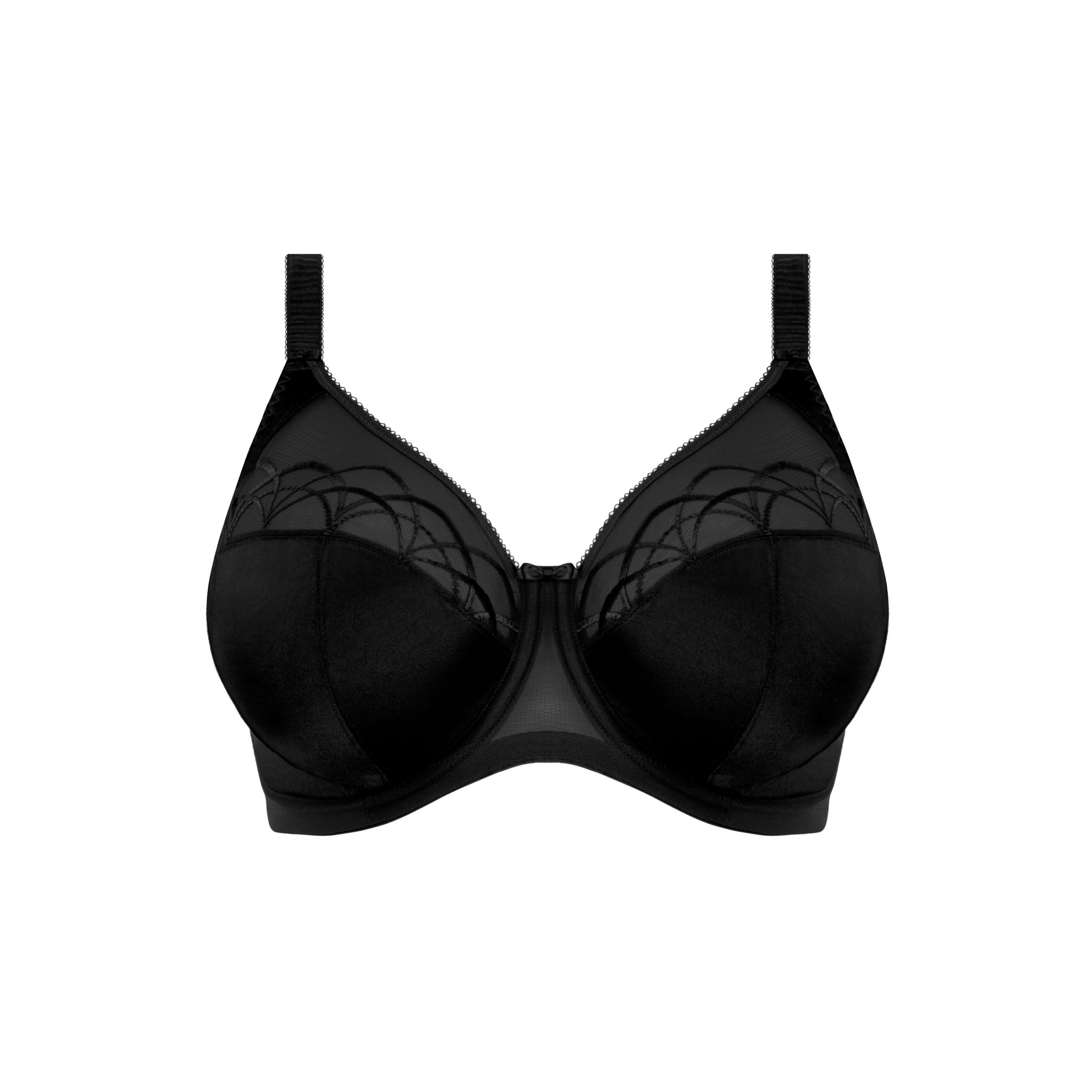 Elomi Cate Non Wired Soft Cup Bra Black  Lumingerie bras and underwear for  big busts