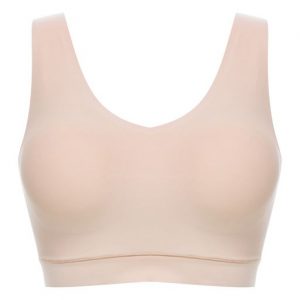 Brilliant Basics Women's Side Seamfree Wirefree Bra 2 Pack - White & Almond  - Size 14A/B